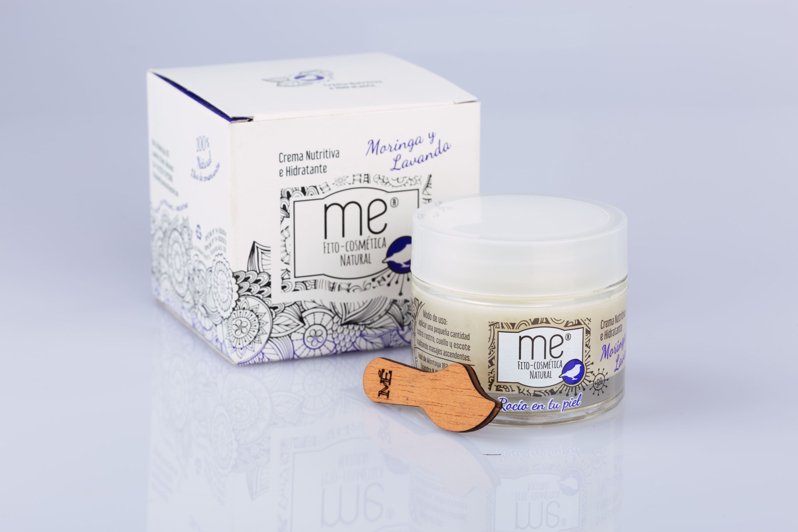 Crema de Moringa y Lavanda Nutritiva, Hidratante y Calmante - Imagen 8