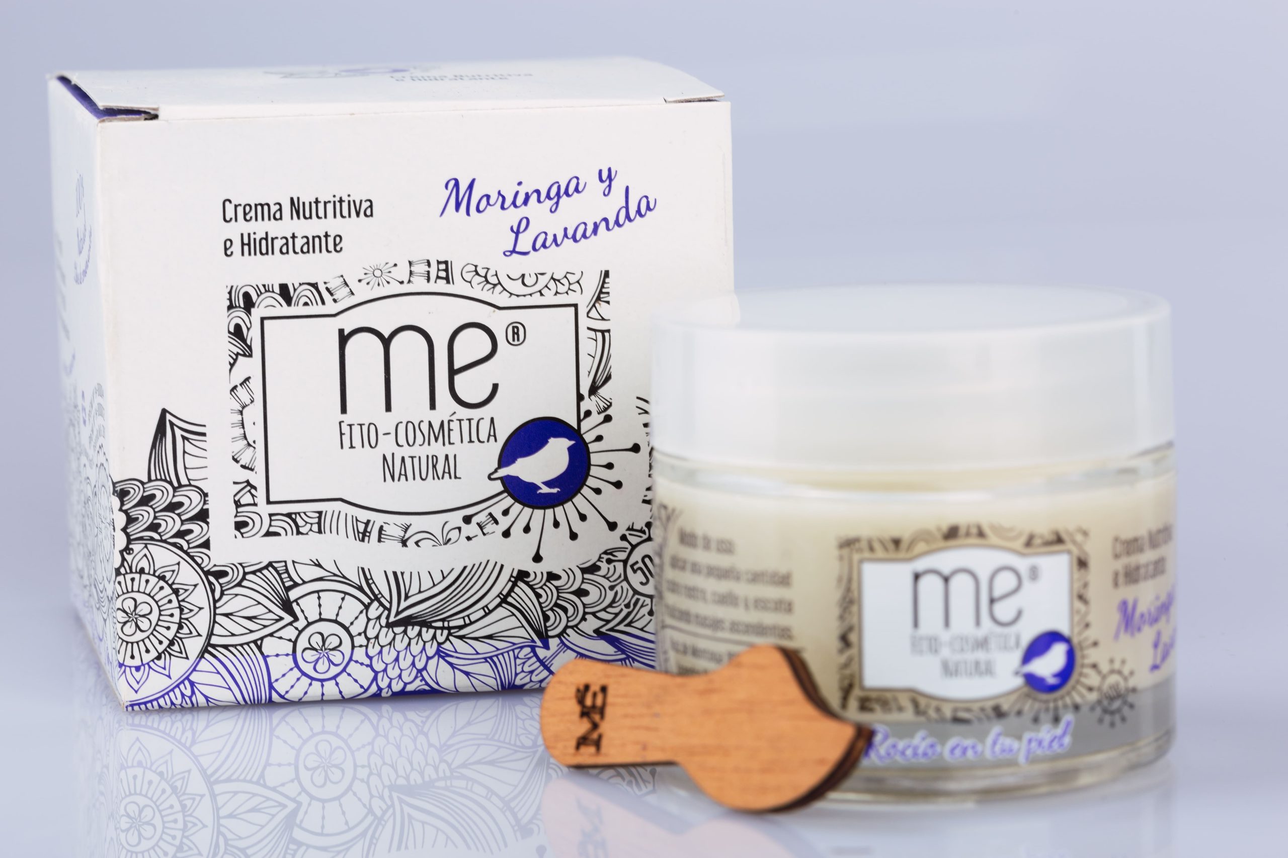 Crema de Moringa y Lavanda Nutritiva, Hidratante y Calmante - Imagen 2